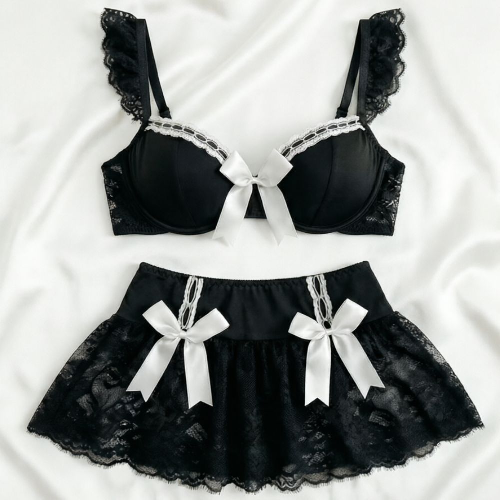 طقم لانجري نسائي مثير بتصميم م - مراجعة Sheer Mesh Bra وسعره